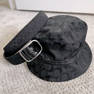 Coach bucket hat and belt